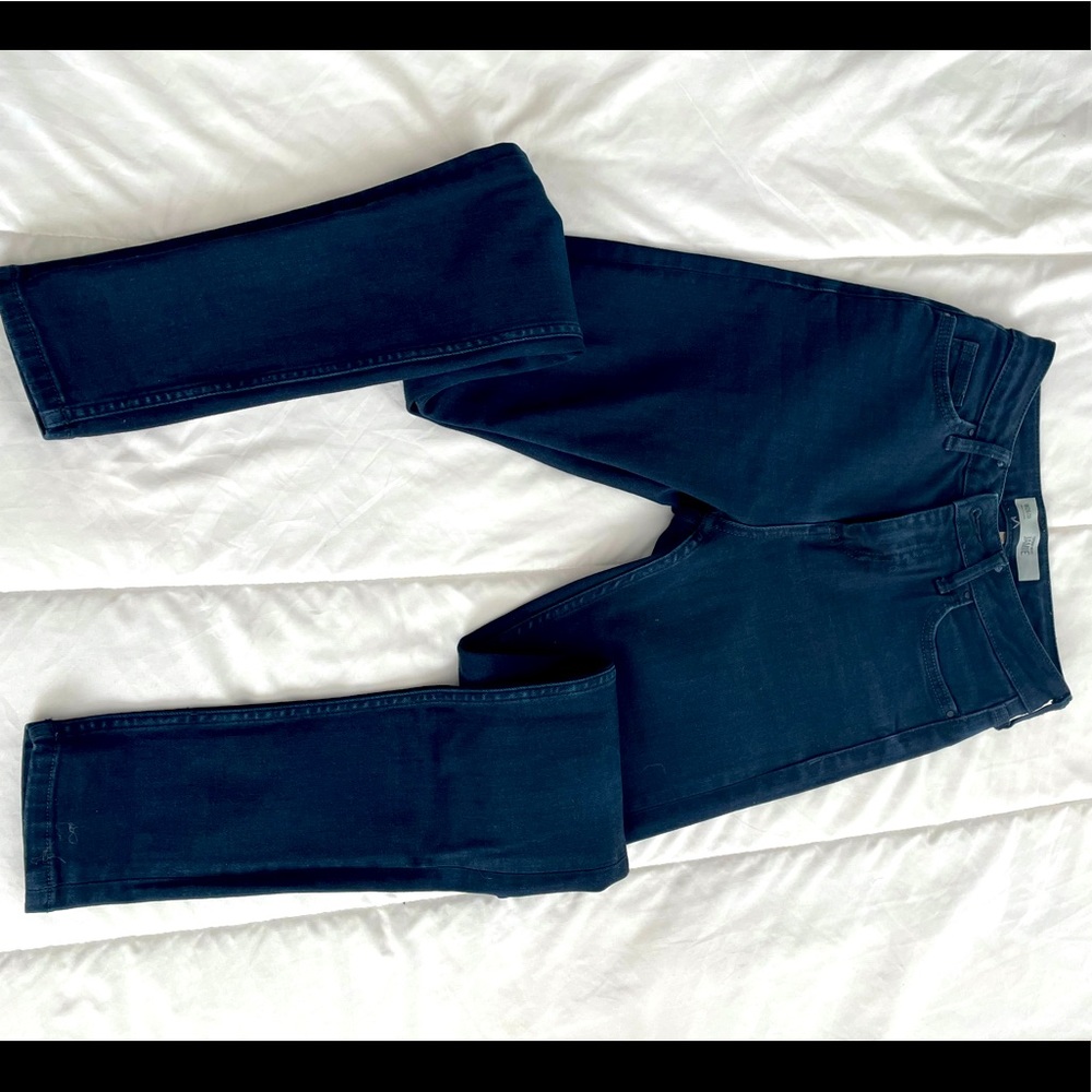 TOPSHOP high rise dark blue wash size 26 Jamie skinny jeans